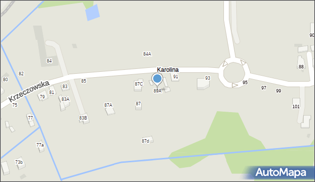 Bochnia, Krzeczowska, 89A, mapa Bochni