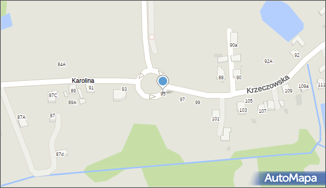 Bochnia, Krzeczowska, 95, mapa Bochni