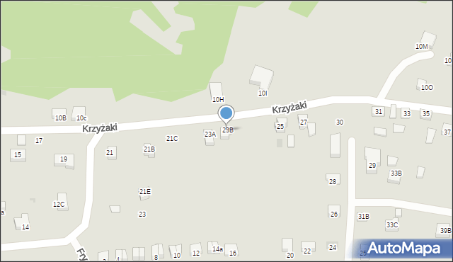 Bochnia, Krzyżaki, 23B, mapa Bochni