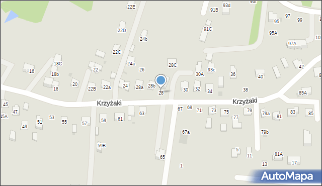 Bochnia, Krzyżaki, 28, mapa Bochni