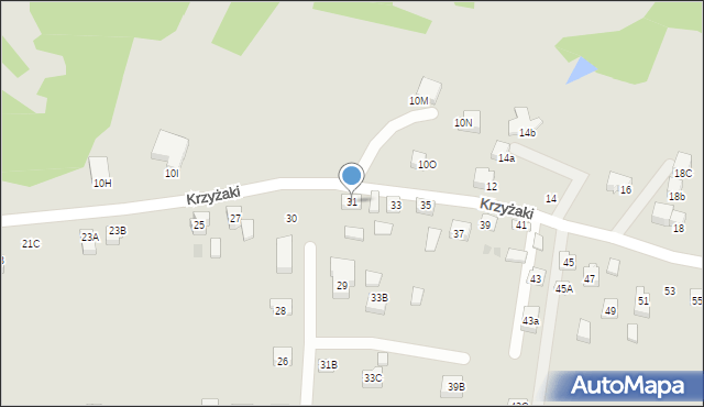 Bochnia, Krzyżaki, 31, mapa Bochni