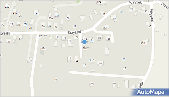 Bochnia, Krzyżaki, 79b, mapa Bochni