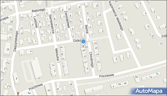 Bogatynia, Króla Bolesława Chrobrego, 21, mapa Bogatynia