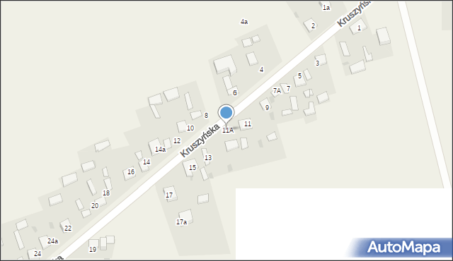 Bogusławice, Kruszyńska, 11A, mapa Bogusławice