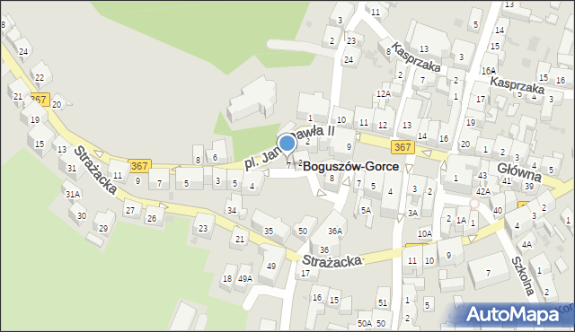 Boguszów-Gorce, Króla Władysława Jagiełły, 7, mapa Boguszów-Gorce