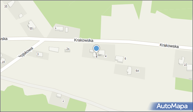 Bolęcin, Krakowska, 2, mapa Bolęcin