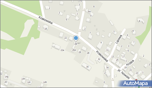 Bolęcin, Krakowska, 24, mapa Bolęcin