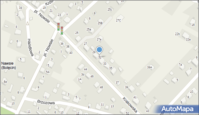 Bolęcin, Krakowska, 31, mapa Bolęcin