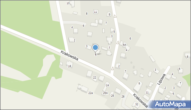 Bolęcin, Krakowska, 5, mapa Bolęcin