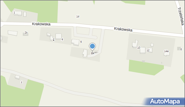 Bolęcin, Krakowska, 6A, mapa Bolęcin