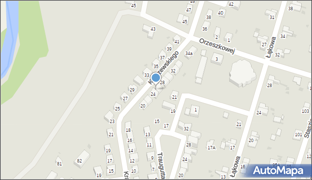 Bolesławiec, Kraszewskiego Józefa Ignacego, 26, mapa Bolesławca