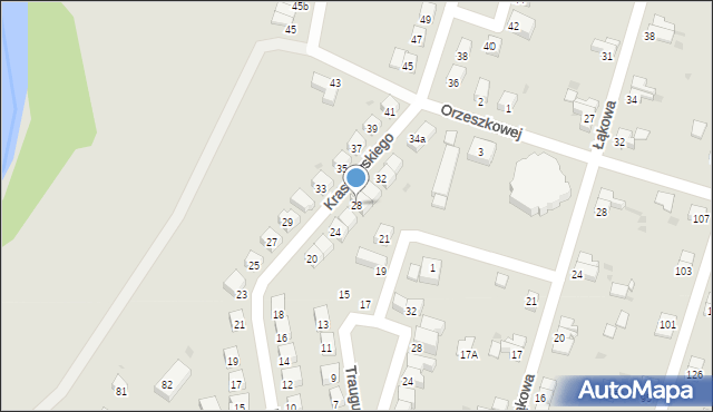 Bolesławiec, Kraszewskiego Józefa Ignacego, 28, mapa Bolesławca