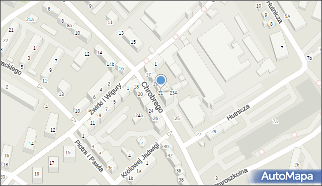 Bolesławiec, Króla Bolesława Chrobrego, 21, mapa Bolesławca