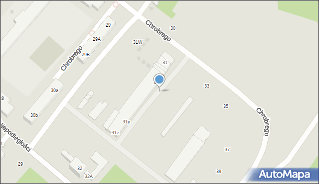 Borne Sulinowo, Króla Bolesława Chrobrego, 31a, mapa Borne Sulinowo