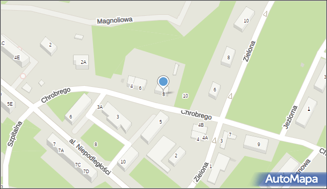 Borne Sulinowo, Króla Bolesława Chrobrego, 8, mapa Borne Sulinowo