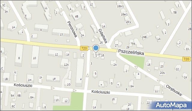 Brwinów, Kraszewskiego Józefa Ignacego, 1, mapa Brwinów