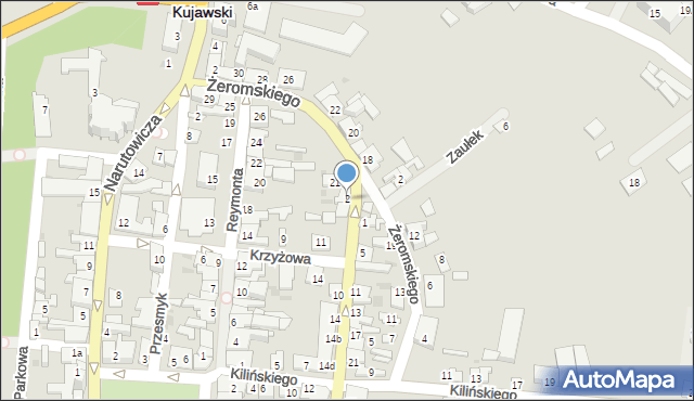 Brześć Kujawski, Krakowska, 2, mapa Brześć Kujawski