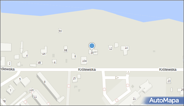 Brześć Kujawski, Królewska, 10, mapa Brześć Kujawski