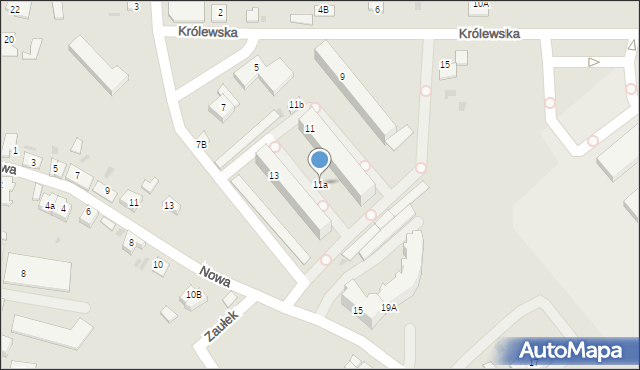 Brześć Kujawski, Królewska, 11a, mapa Brześć Kujawski