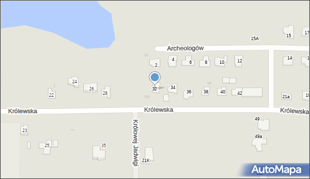 Brześć Kujawski, Królewska, 32, mapa Brześć Kujawski