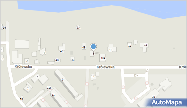 Brześć Kujawski, Królewska, 8, mapa Brześć Kujawski