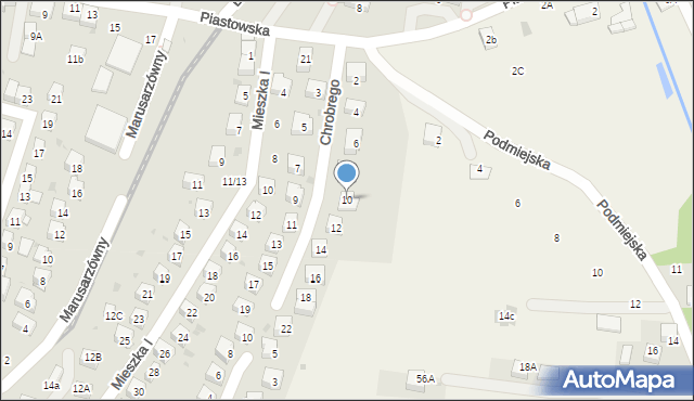 Brzesko, Króla Bolesława Chrobrego, 10, mapa Brzesko