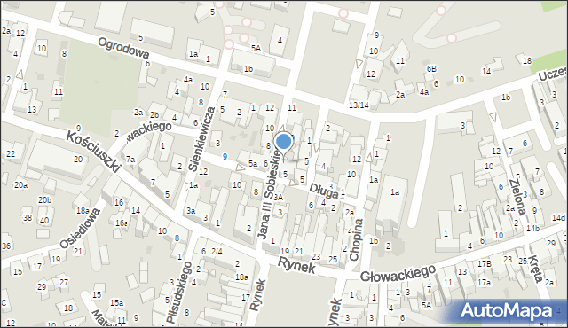 Brzesko, Króla Jana III Sobieskiego, 7a, mapa Brzesko