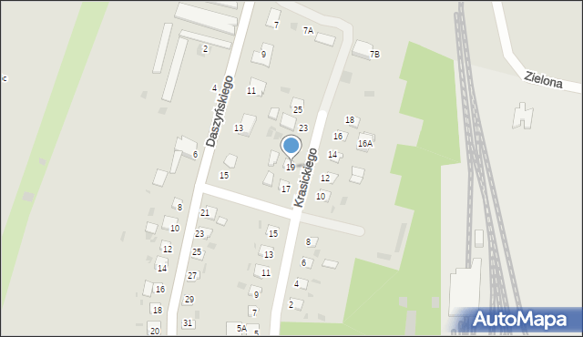 Brzeszcze, Krasickiego, 19, mapa Brzeszcze