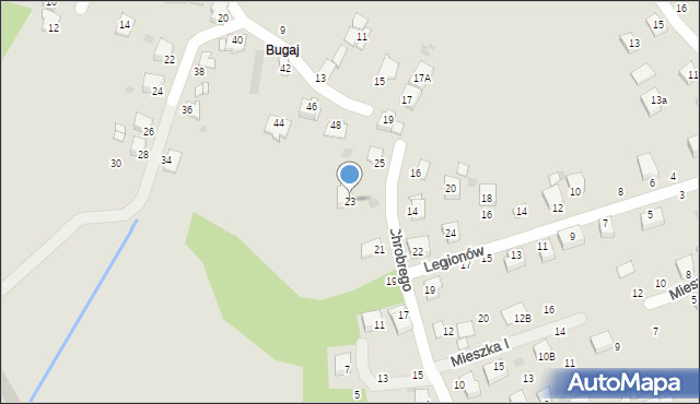 Brzeszcze, Króla Bolesława Chrobrego, 23, mapa Brzeszcze