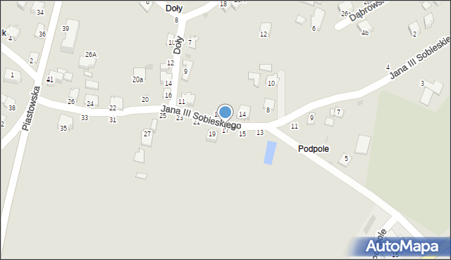 Brzeszcze, Króla Jana III Sobieskiego, 17, mapa Brzeszcze