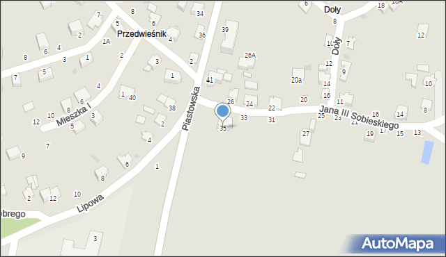 Brzeszcze, Króla Jana III Sobieskiego, 35, mapa Brzeszcze
