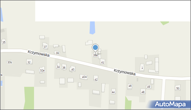 Brzeźno, Krzymowska, 39a, mapa Brzeźno