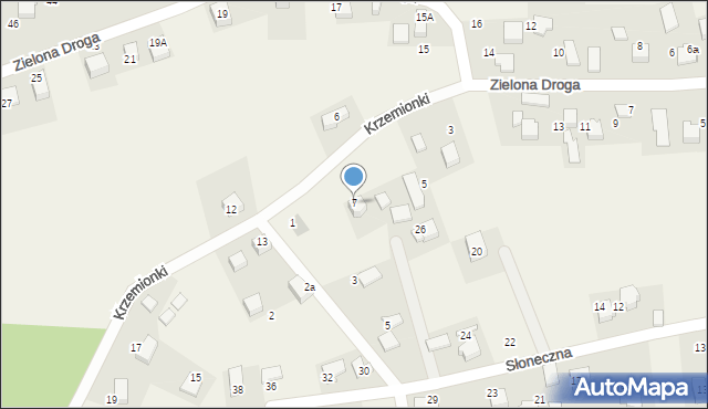 Brzozówka, Krzemionki, 7, mapa Brzozówka