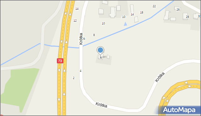 Brzozówka, Krótka, 6, mapa Brzozówka