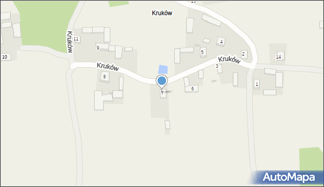 Budki-Rososz, Kruków, 7, mapa Budki-Rososz