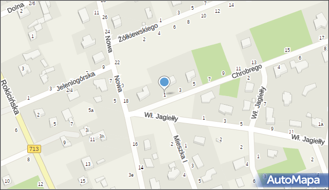 Bukowiec, Króla Bolesława Chrobrego, 1, mapa Bukowiec