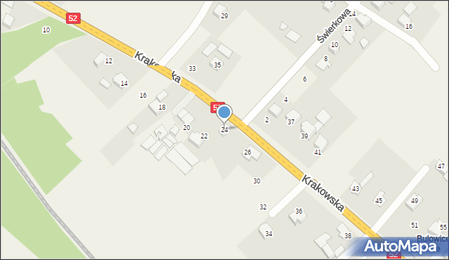 Bulowice, Krakowska, 24, mapa Bulowice