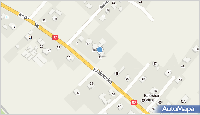 Bulowice, Krakowska, 41, mapa Bulowice