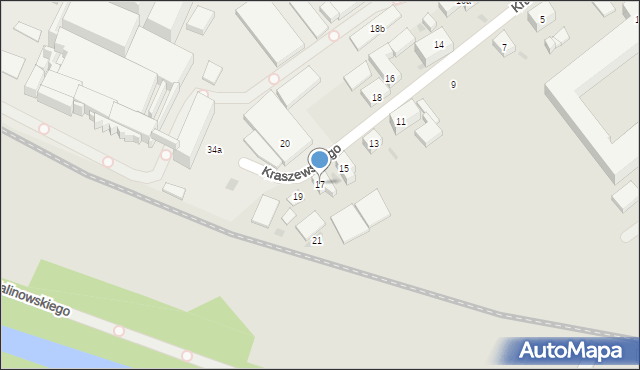 Bydgoszcz, Kraszewskiego Józefa Ignacego, 17, mapa Bydgoszczy