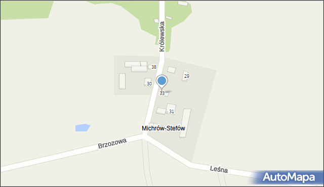 Bystrzanów, Królewska, 33, mapa Bystrzanów