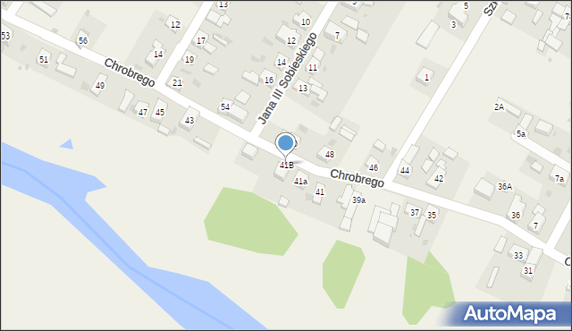 Bystrzyca, Króla Bolesława Chrobrego, 41B, mapa Bystrzyca
