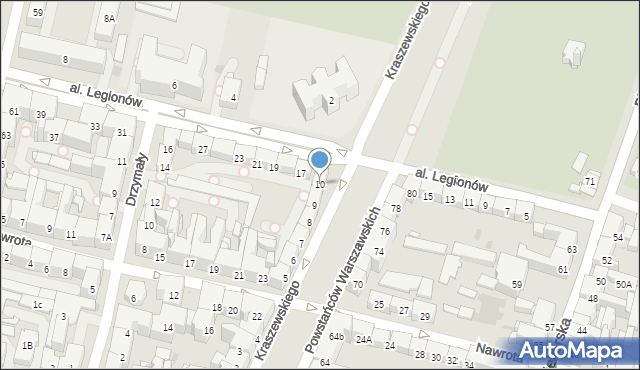 Bytom, Kraszewskiego Józefa Ignacego, 10, mapa Bytomia
