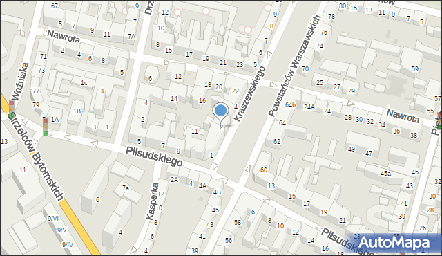 Bytom, Kraszewskiego Józefa Ignacego, 2, mapa Bytomia
