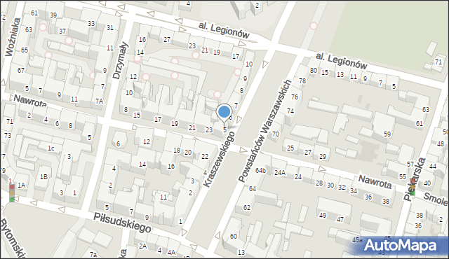 Bytom, Kraszewskiego Józefa Ignacego, 5, mapa Bytomia