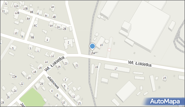 Bytom, Króla Władysława Łokietka, 10A, mapa Bytomia