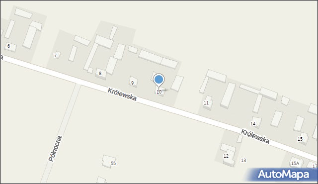 Cekanowo, Królewska, 10, mapa Cekanowo