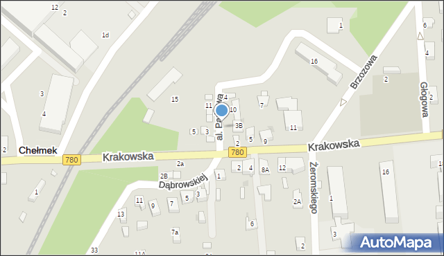 Chełmek, Krakowska, 3i, mapa Chełmek