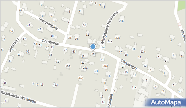Chełmek, Króla Bolesława Chrobrego, 25, mapa Chełmek