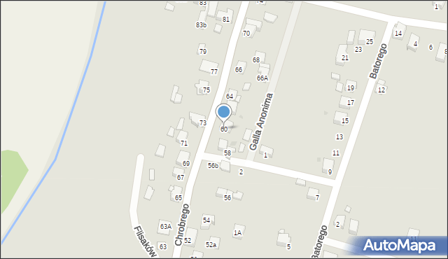 Chełmek, Króla Bolesława Chrobrego, 60, mapa Chełmek