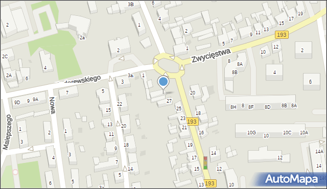 Chodzież, Krasińskiego Zygmunta, 31A, mapa Chodzież